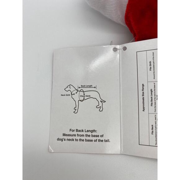 New Dog Pet Santa Claus Christmas Holiday Jumpsuit S - Picture 3 of 4